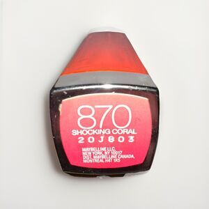 Maybelline New York Color Sensational Vivids Lipstick 870 Shocking Coral Retired